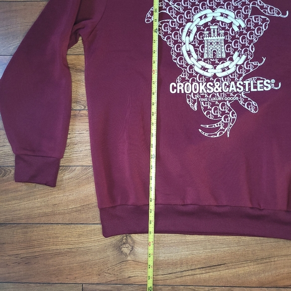 Crooks & Castles Mens 2XL crew neck sweatshirt - Picture 10 of 11